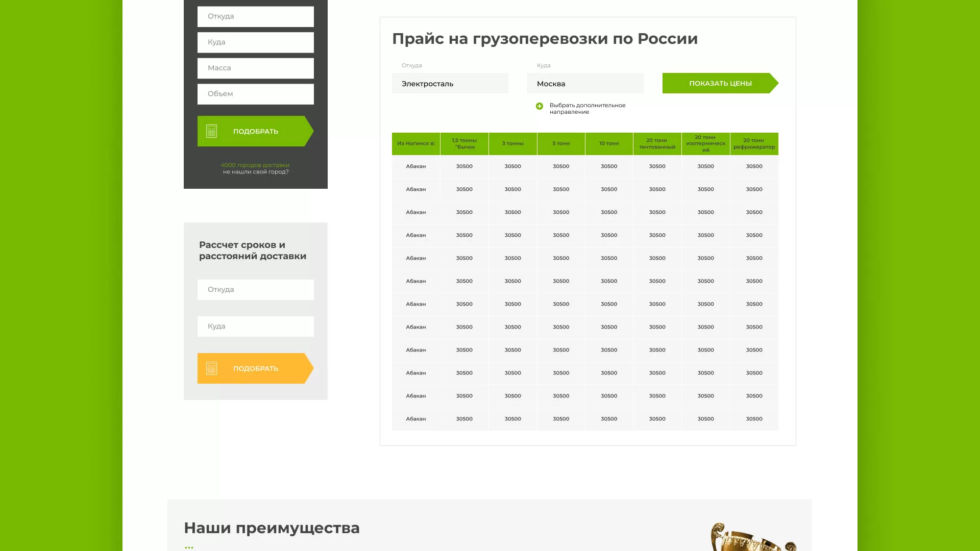 Разработка логотипа и сайта компании «Инком-Логистика» в Колпино